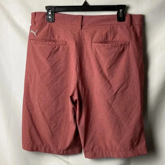 PUMA MENS SHORTS SIZE 32 RED PIN STRIPE GOOD CLEAN CONDITION - Picture 8 of 12